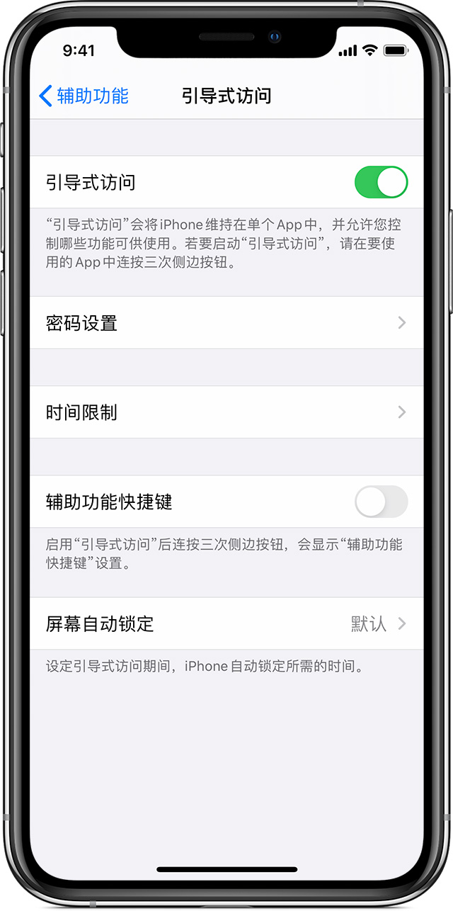 双桥苹果手机维修分享如何在 iPhone 上退出引导式访问 