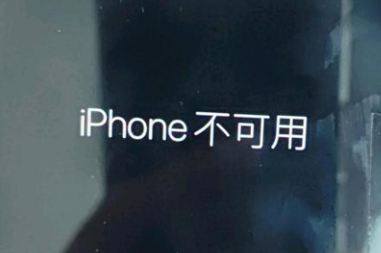 双桥苹果服务网点分享锁屏界面显示“iPhone 不可用”如何解决 