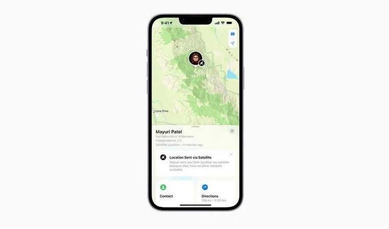 双桥苹果14维修分享iPhone14系列中 FindMy功能通过卫星分享位置方法教程 